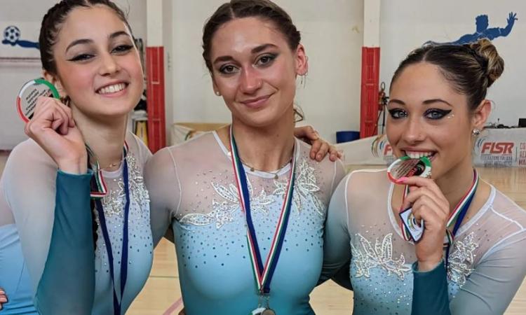 Campionati regionali pattinaggio artistico, tris di successi per la Conero Roller con Romagnoli, Falconi e Sergi Campionati regionali pattinaggio artistico, tris di successi per la Conero Roller con Romagnoli, Falconi e Sergi