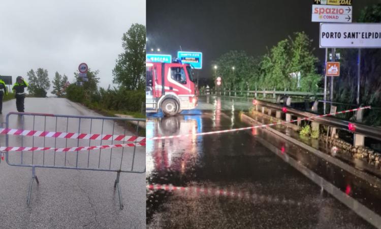 Maltempo, a Gualdo evacuato agriturismo: chiuso (e riaperto) il ponte del Chienti tra Civitanova e Porto Sant'Elpidio Maltempo, a Gualdo evacuato agriturismo: chiuso (e riaperto) il ponte del Chienti tra Civitanova e Porto Sant'Elpidio