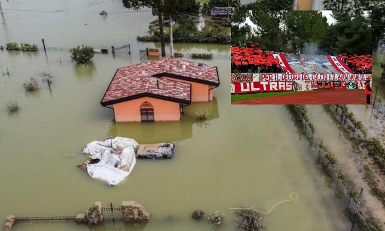 Macerata a sostegno dell'Emilia Romagna: la Curva Just organizza una raccolta fondi