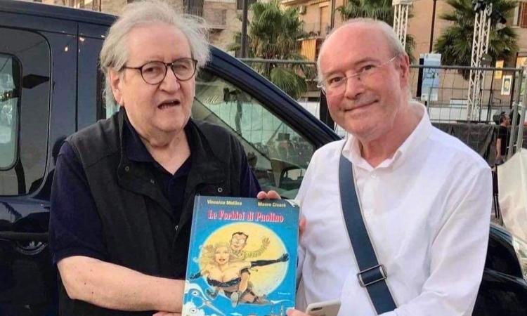 Montecosaro, le tavole originali di "Le forbici di Paolino" all'Etna Comics: in ricordo di Mollica