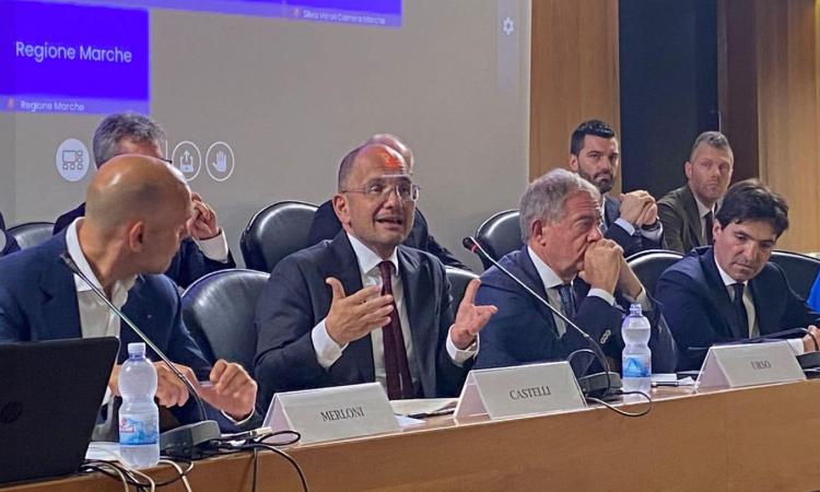Lube e Ariston traino del "Made in Italy": il ministro Urso ad Ancona con Acquaroli Lube e Ariston traino del "Made in Italy": il ministro Urso ad Ancona con Acquaroli