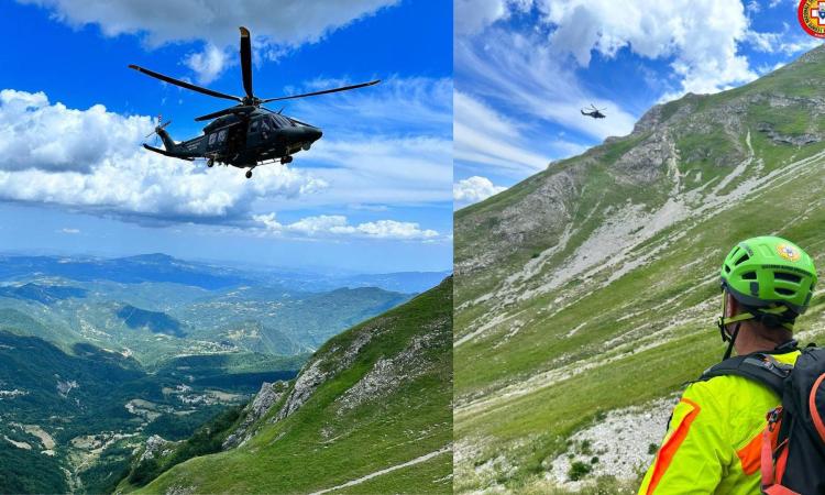 Perde l'orientamento sul monte Vettore e lancia l'sos: task force di soccorsi Perde l'orientamento sul monte Vettore e lancia l'sos: task force di soccorsi