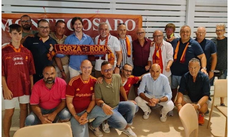 Roma Club Montecosaro, decine di soci e tifosi per la cena con ospite Emidio Oddi