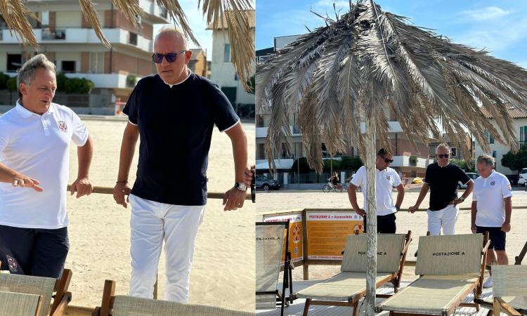 Civitanova, "Postazione A": la spiaggia libera è accessibile a tutti, via le barriere Civitanova, "Postazione A": la spiaggia libera è accessibile a tutti, via le barriere