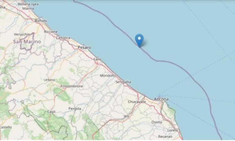 Terremoto Marche, serie di scosse sulla costa: la più intensa di magnitudo 3.2 Terremoto Marche, serie di scosse sulla costa: la più intensa di magnitudo 3.2