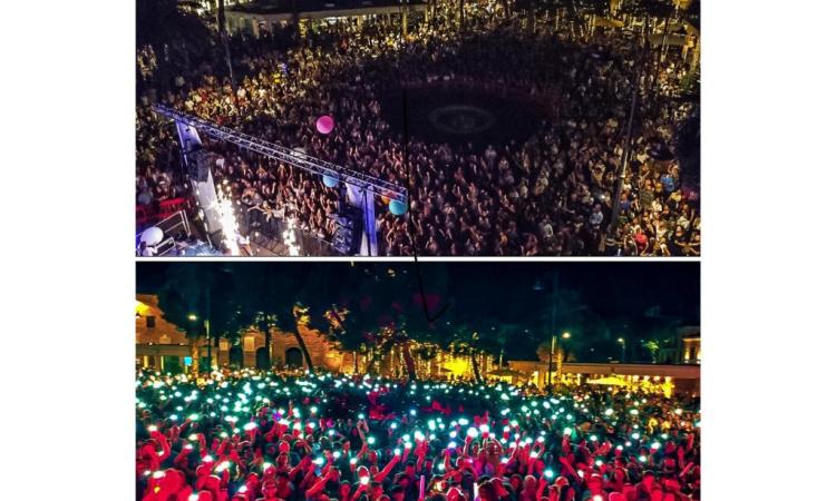 Porto Recanati, con il 90MANIA show migliaia di persone rivivono le hit dell'epoca