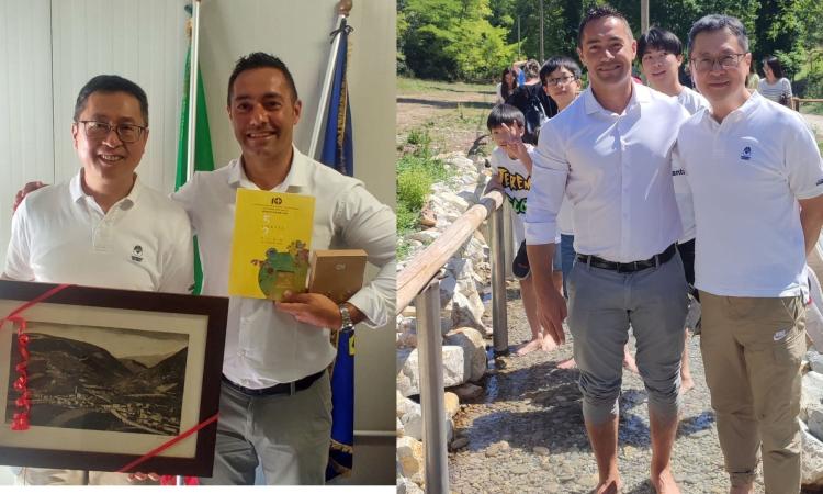 Asse Pieve Torina-Taiwan, diplomatico in visita: sperimentato il percorso kneipp