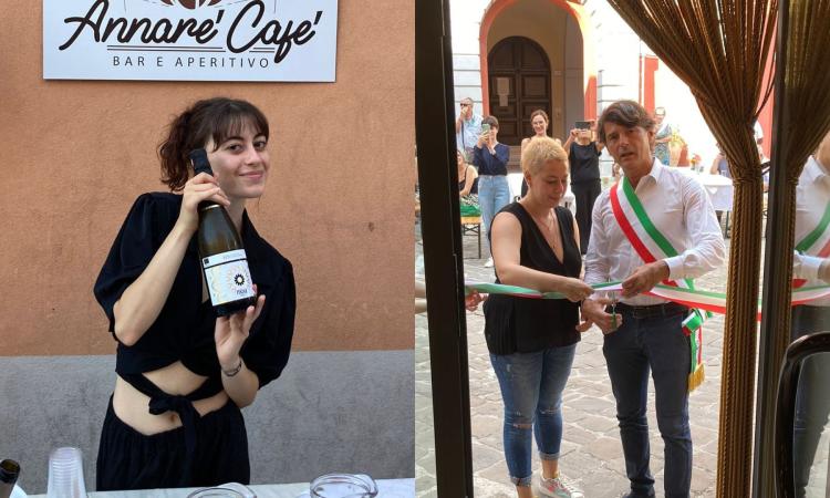 Ad Appignano riapre il bar in piazza: taglio del nastro per Annarè Cafè