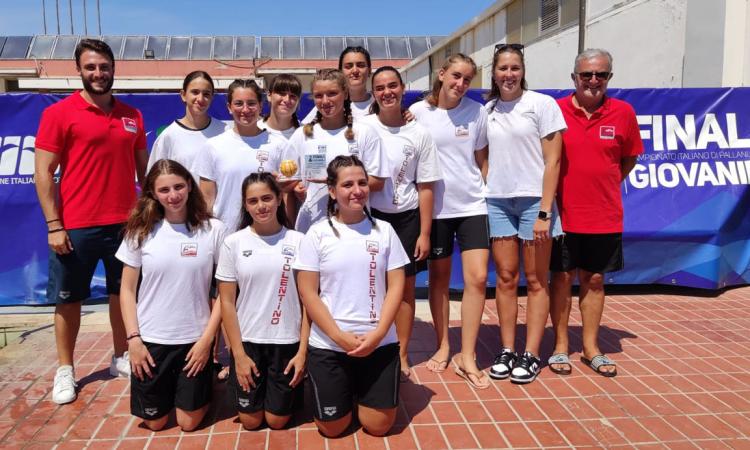 Pallanuoto Tolentino, conquistato un ottimo settimo posto alle Finali nazionali under 16 femminili Pallanuoto Tolentino, conquistato un ottimo settimo posto alle Finali nazionali under 16 femminili