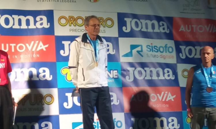 Atletica, Livio Bugiardini della Sef Macerata quattro volte d'oro ai Campionati Europei Master Atletica, Livio Bugiardini della Sef Macerata quattro volte d'oro ai Campionati Europei Master