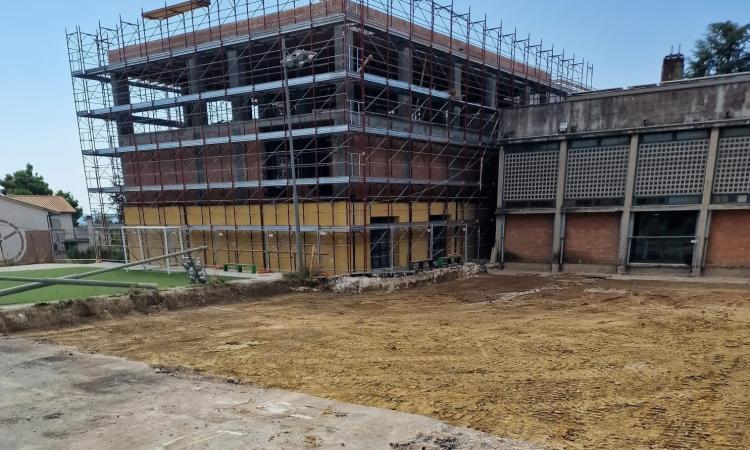 Recanati, nuova palestra per l'istituto "Mattei": termine dei lavori per i lavori per il 2024