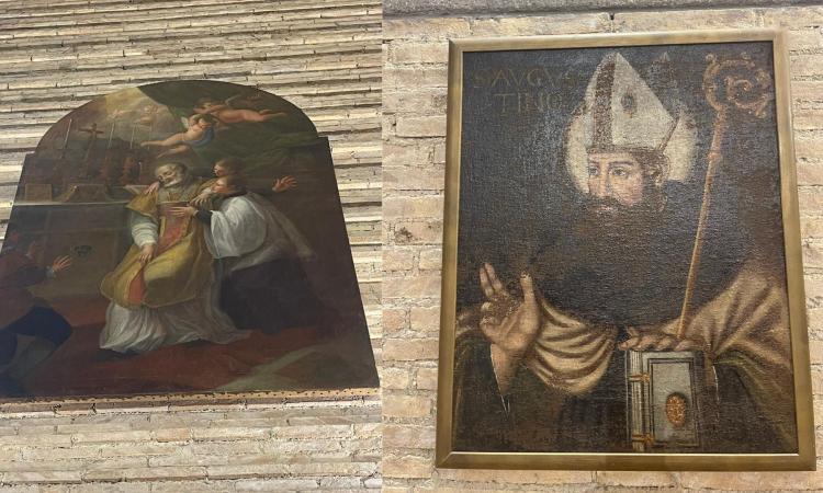 Da Assisi a Macerata: tornano a splendere la pala di Sant’Andrea Avellino e il dipinto di Sant’Agostino Da Assisi a Macerata: tornano a splendere la pala di Sant’Andrea Avellino e il dipinto di Sant’Agostino