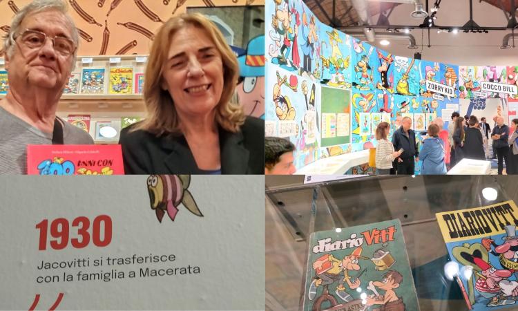 Taglio del nastro per la mostra su Jacovitti al Maxxi: all'anteprima il moglianese Claudio Luchetti