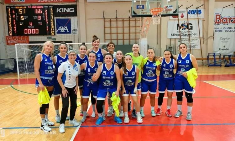 Basket, la Feba Civitanova fa tris: espugnata Senigallia