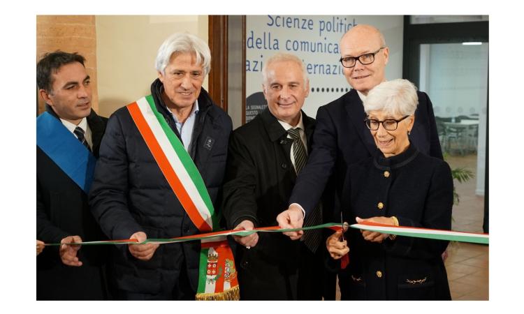 Unimc, Silvana Sciarra al taglio del nastro per la rinnovata sede della Loggia del Grano (FOTO)