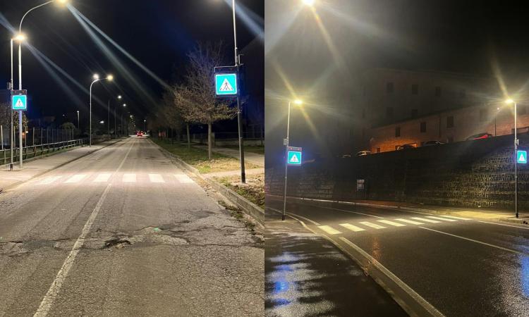 Matelica, più sicurezza sulle strade: illuminati due passaggi pedonali Matelica, più sicurezza sulle strade: illuminati due passaggi pedonali
