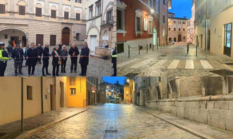 San Severino, il centro storico si rifà il look: terminati i primi lavori San Severino, il centro storico si rifà il look: terminati i primi lavori