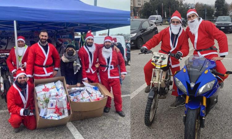 I bikers diventano Babbi Natale per un giorno: sorrisi e regali per i piccoli pazienti del Lancisi