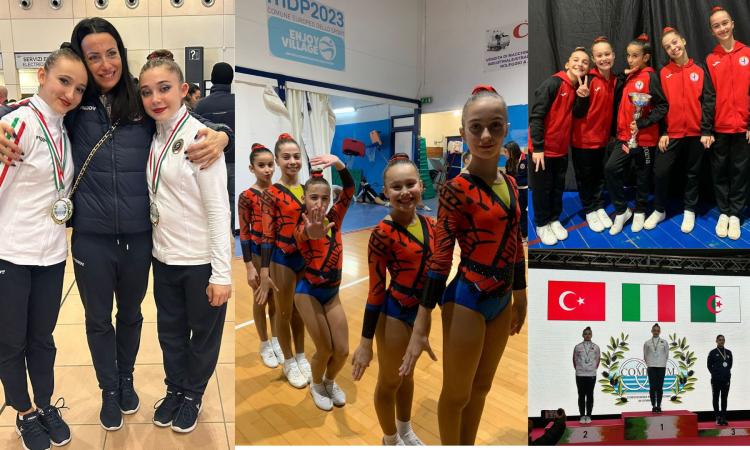 Ginnastica Macerata, oro per Guenda Cherubini e Matilde Miceli ai Giochi del Mediterraneo