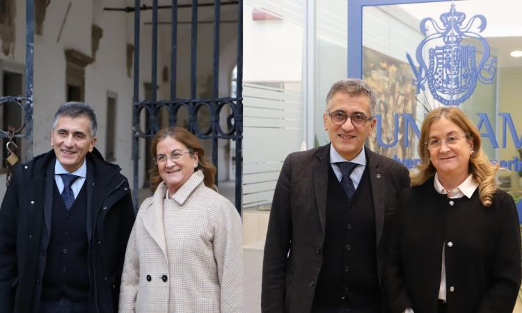 Il Rettore Unicam Graziano Leoni accoglie in Ateneo la Prefetta di Macerata Isabella Fusiello