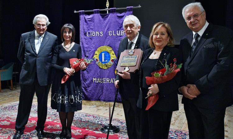 Macerata, il Lions Club Macerata Host premia Umberto Patassini
