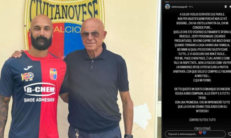 "Coi loro 50 euro a partita compro le figurine ai miei figli": bomber Spagna contro gli arbitri "Coi loro 50 euro a partita compro le figurine ai miei figli": bomber Spagna contro gli arbitri