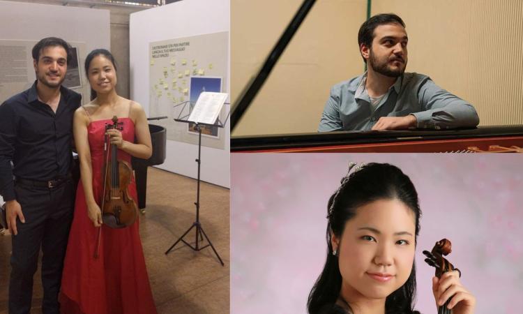 Tolentino, violino e pianoforte in armonia con Sawa Kuninobu e Simone Ivaldi al Politeama Tolentino, violino e pianoforte in armonia con Sawa Kuninobu e Simone Ivaldi al Politeama