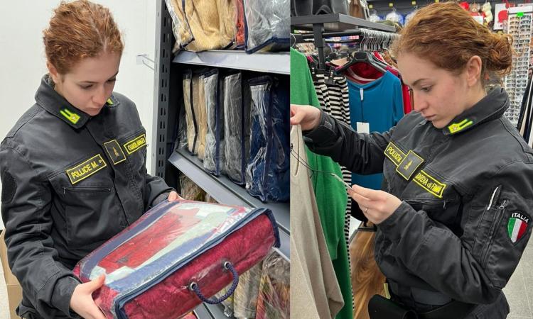 Prodotti di cancelleria, abbigliamento e arredo non sicuri: maxi sequestro della Finanza