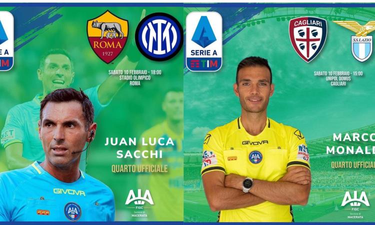 Ancora Serie A per Marco Monaldi: Juan Luca Sacchi all'Olimpico per Roma-Inter Ancora Serie A per Marco Monaldi: Juan Luca Sacchi all'Olimpico per Roma-Inter