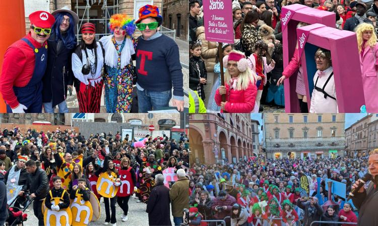 Tolentino, bagno di folla per il Gran Carnevale: il sindaco veste i panni di Super Mario, vince San Giuseppe Tolentino, bagno di folla per il Gran Carnevale: il sindaco veste i panni di Super Mario, vince San Giuseppe