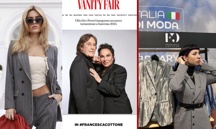 Da Matelica Cottone ha vestito i "vip" a Sanremo: la giovane stilista è un talento "Made in Marche"