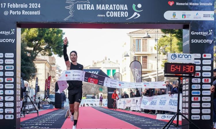 Porto Recanati, Rugger trionfa all'Ultramaratona del Conero. Record italiano per la Moroni