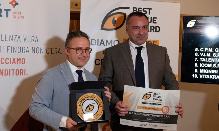 La Cpm Gestione Termiche di Recanati vince il Best Value Award Umbria 2023 La Cpm Gestione Termiche di Recanati vince il Best Value Award Umbria 2023