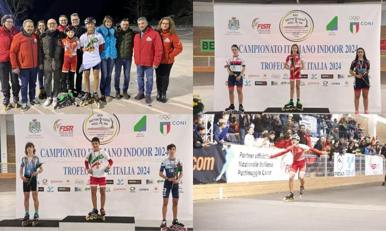 Macerata pattina sul tetto d'Italia: 3 ori ai campionati italiani indoor per la Skyroller Macerata pattina sul tetto d'Italia: 3 ori ai campionati italiani indoor per la Skyroller