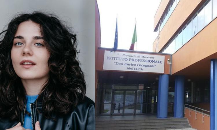 Greta Esposito, la Nina di "Mare Fuori" incontra gli studenti dell'Ipsia "Don Pocognoni" di Matelica