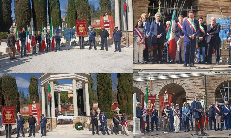 80 anni dall'eccidio di Montalto, Tolentino non dimentica i martiri: deposta corona d'alloro sulla lapide 80 anni dall'eccidio di Montalto, Tolentino non dimentica i martiri: deposta corona d'alloro sulla lapide