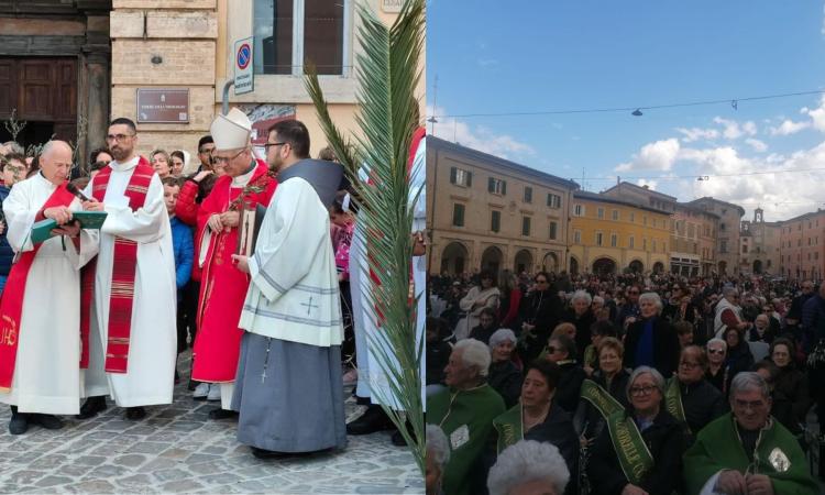 San Severino, Domenica delle Palme: l'arcivescovo Massara celebra la santa messa San Severino, Domenica delle Palme: l'arcivescovo Massara celebra la santa messa
