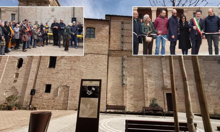 A Urbisaglia rivive la memoria del lavoro femminile: inaugurato il nuovo piazzale delle filandaie