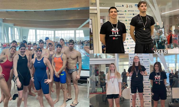 Centro Nuoto Macerata in grande spolvero: 12 medaglie al campionato regionale