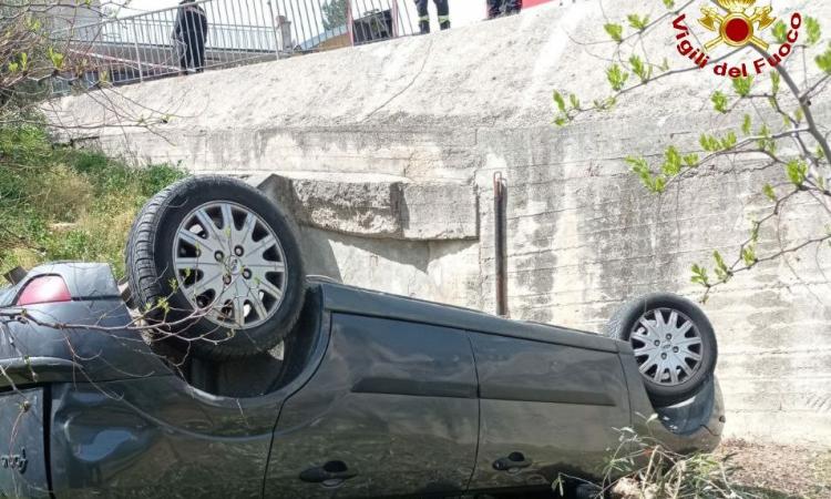 Corridonia, auto sbanda e finisce nel giardino di un'abitazione: due feriti, uno a Torrette Corridonia, auto sbanda e finisce nel giardino di un'abitazione: due feriti, uno a Torrette