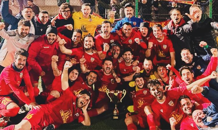 Prima Categoria, la Coppa Marche è giallorossa: Vigor Montecosaro campione regionale