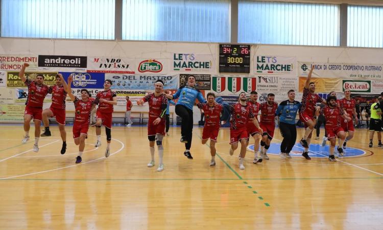 Pallamano, zona play-out bye bye: Cingoli batte Carpi, è la seconda vittoria di fila