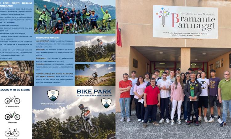 La pubblicità del Bike Park Frontignano? Ci pensano gli studenti dell'Istituto Bramante-Pannaggi