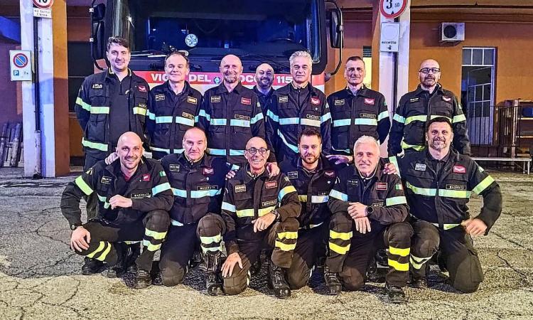 Macerata, ultimo turno per Marco Giretti: il capo reparto dei Vigili del Fuoco va in pensione