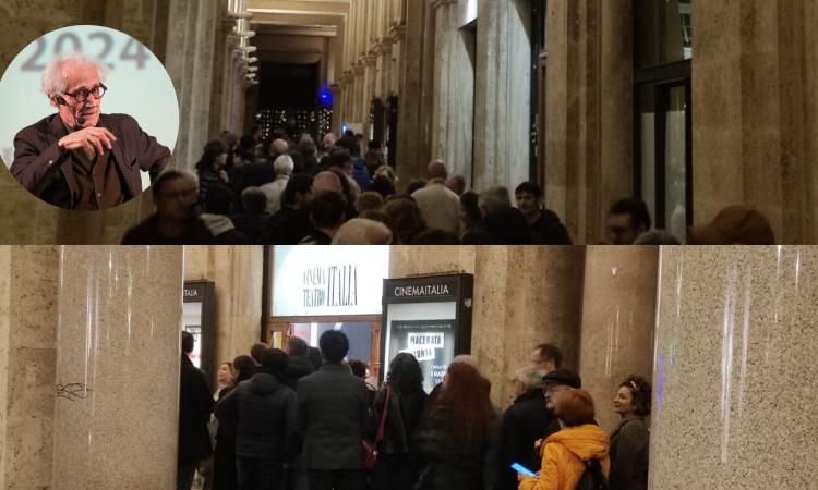 Macerata Racconta, Canfora al Cinema Italia fa sold-out ma in tanti restano fuori. Ora il gran finale