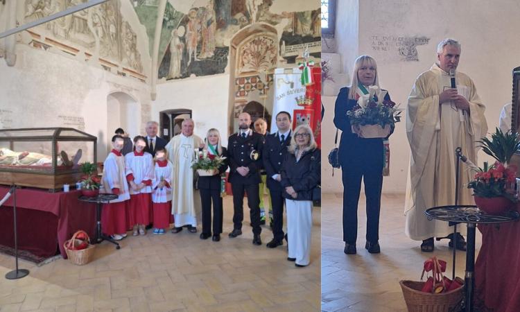 San Severino, offerta dei ceri al santo patrono per il mese di maggio