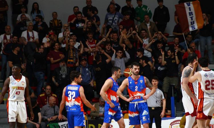Play-off Serie B, impresa sfiorata per l’Attila Basket: la Virtus Roma si impone 69-67 in gara 1 Play-off Serie B, impresa sfiorata per l’Attila Basket: la Virtus Roma si impone 69-67 in gara 1
