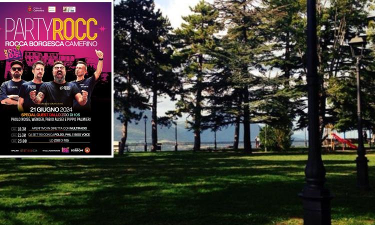Camerino, l’estate inizia col botto: il 21 giugno arriva “PartyRocc” con lo Zoo di 105 Camerino, l’estate inizia col botto: il 21 giugno arriva “PartyRocc” con lo Zoo di 105