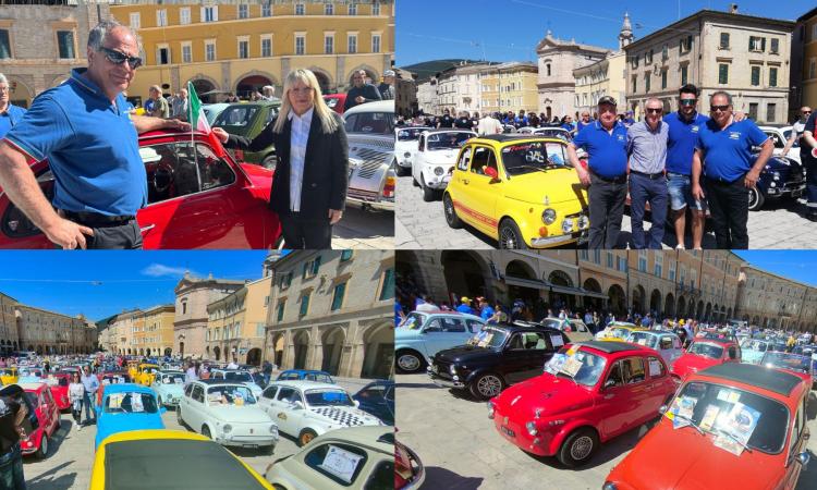 San Severino, successo per il raduno delle mitiche 500: al via più di 300 equipaggi da tutta Italia