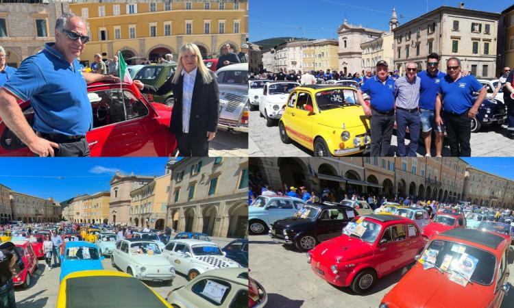 San Severino, successo per il raduno delle mitiche 500: al via più di 300 equipaggi da tutta Italia San Severino, successo per il raduno delle mitiche 500: al via più di 300 equipaggi da tutta Italia